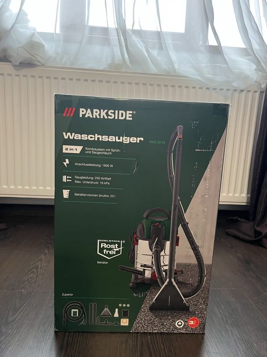 Vand aspirator cu spalare Parkside PWS f5 - nou, sigilat