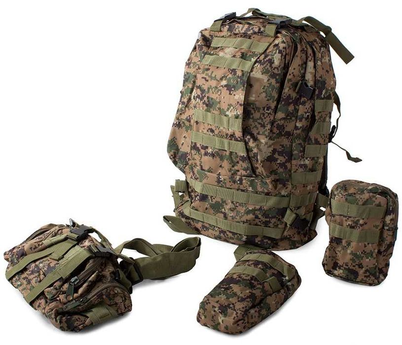 Голяма военна раница 48,5L тактическа камуфлаж раници лов туризъм