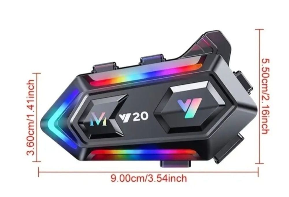 Intercom moto  Y 20.Pachet complet. Nou! Sigilat!