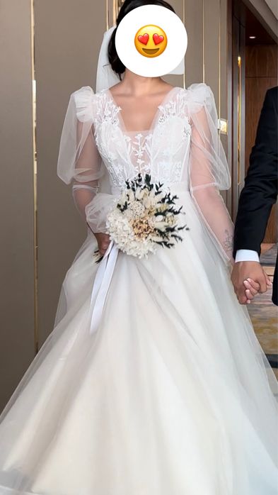 Продам свадебное платье и фату