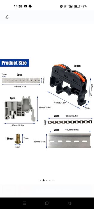 Set conectori cabluri electrice 20 piese