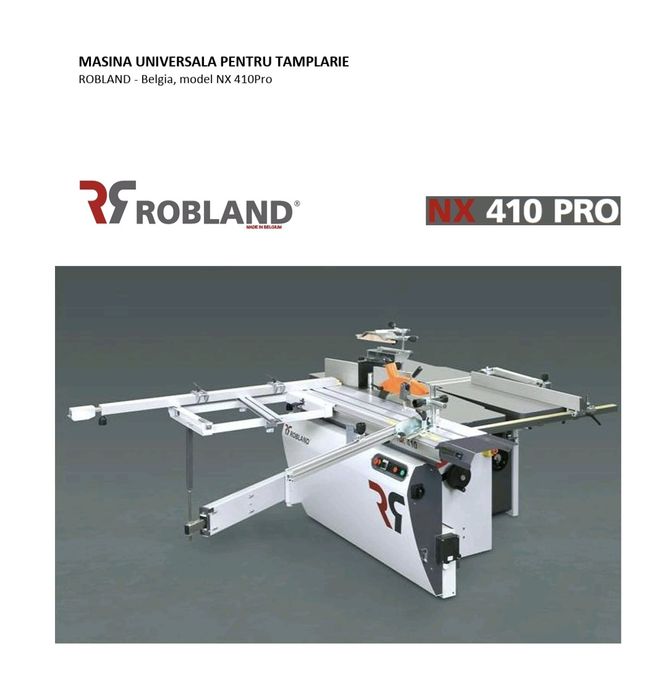 MUT masina universala tamplarie ROBLAND NX 410 Pro Slatina • OLX.ro