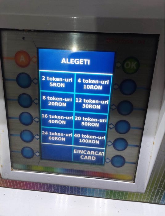 Distribuitor jetoane pentru spălătorie self-service