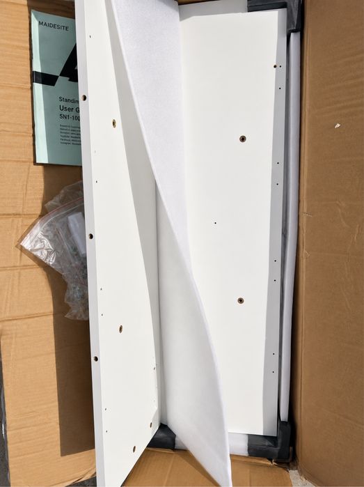 Birou electric reglabil pe înălțime MAIDESITE SN1-100, alb, Standing Desk, nou