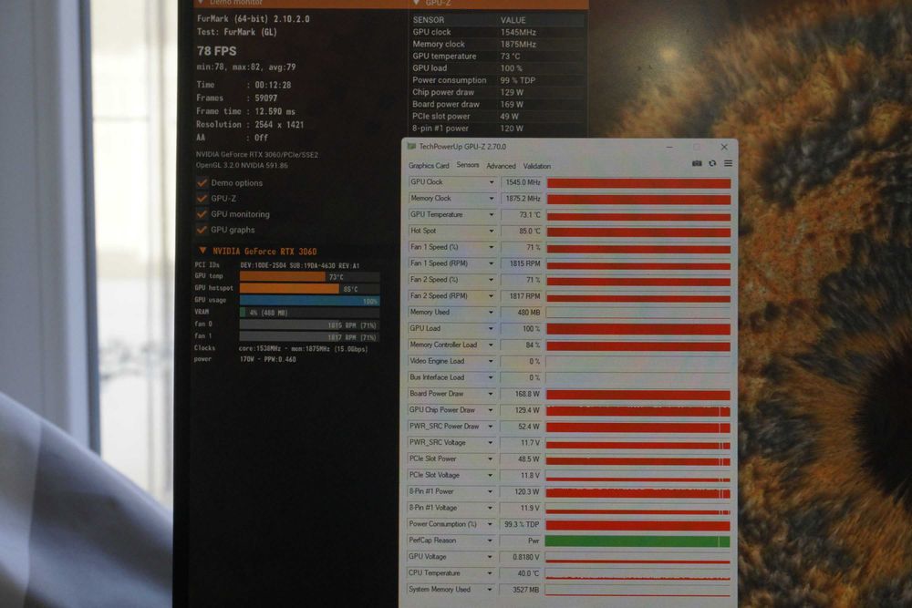 RTX 3060 12GB Zotac Twin Edge Nvidia GPU видеокарта / вкл. ДДС