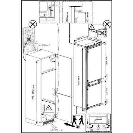 Нов хладилник с фризер Beko HarvestFresh BCFD4V73  No Frost 177 см