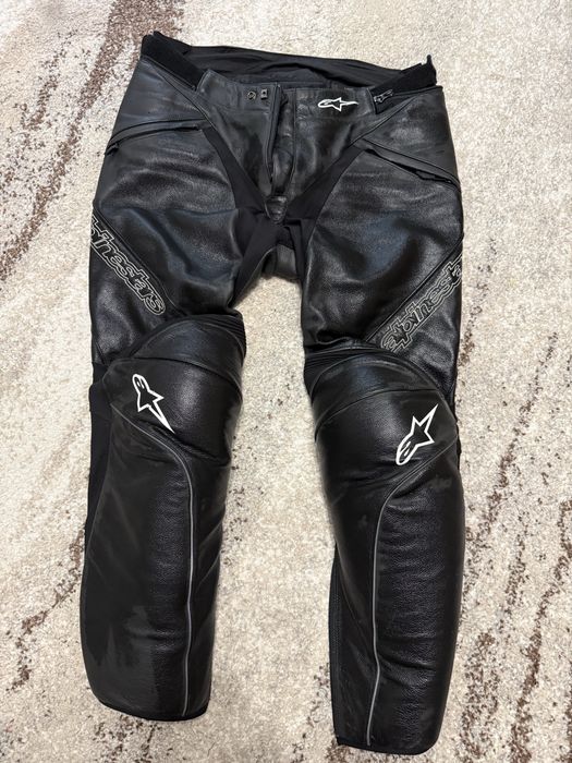 Pantaloni moto Alpinestars piele !!
