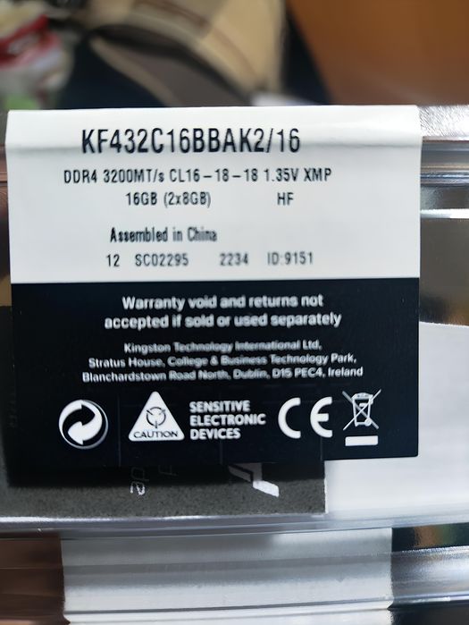 Kingston FURY Beast RGB 16GB (2x8) 3200MHz DDR4 CL16