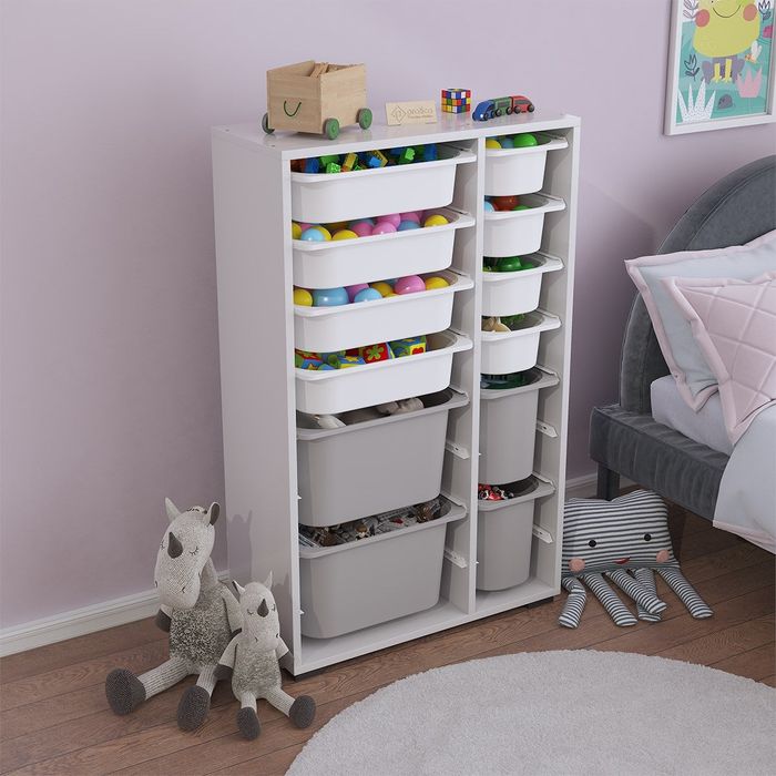 Шкаф, Етажерка за съхранение с 12 кошници