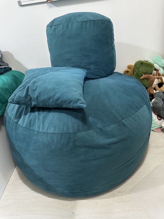 Set perna fotoliu, perna picioare si perna decorativa roz si verde