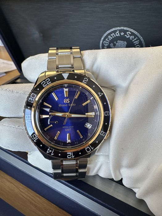 ceas Grand Seiko Spring Drive GMT aur/otel