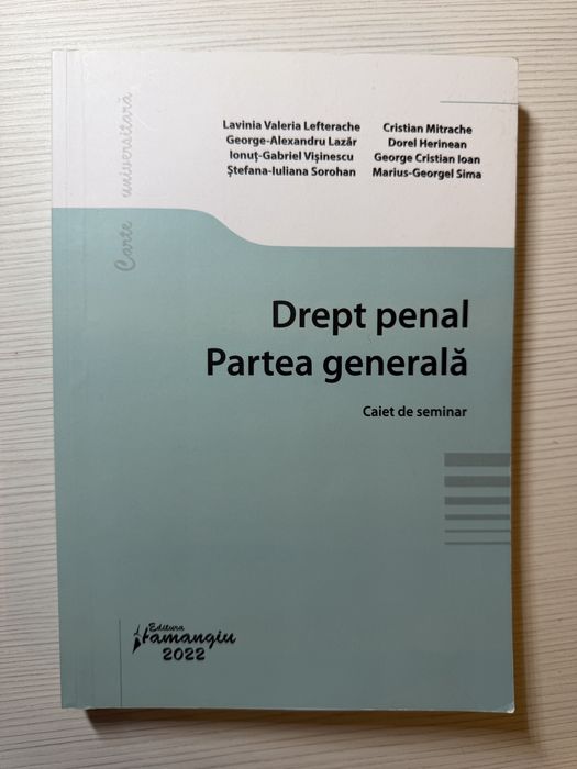 Caiet de seminar- penal, partea generala