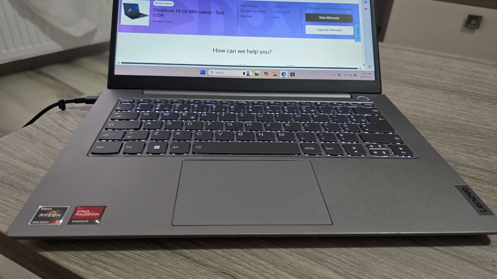 Laptop Lenovo Thinkbook 14 gen4, ryzen5, 14,1,256 gb ssd, video 2gb