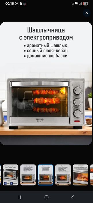 Духовка шашлычная