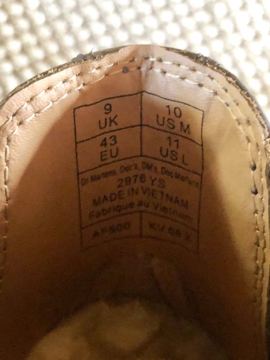 Dr. Martens мъжки кожени боти Dark Brown — Crazy Horse #43