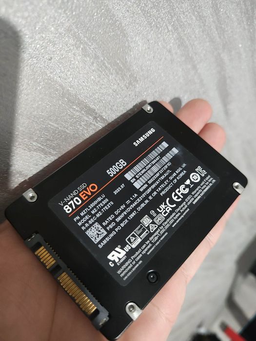 SSD Samsung 870 EVO 500GB- ca nou, doar 43 de ore de utilizare