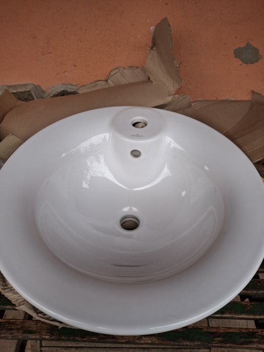 Lavoar rotund Cersanit 50 cm ingropat