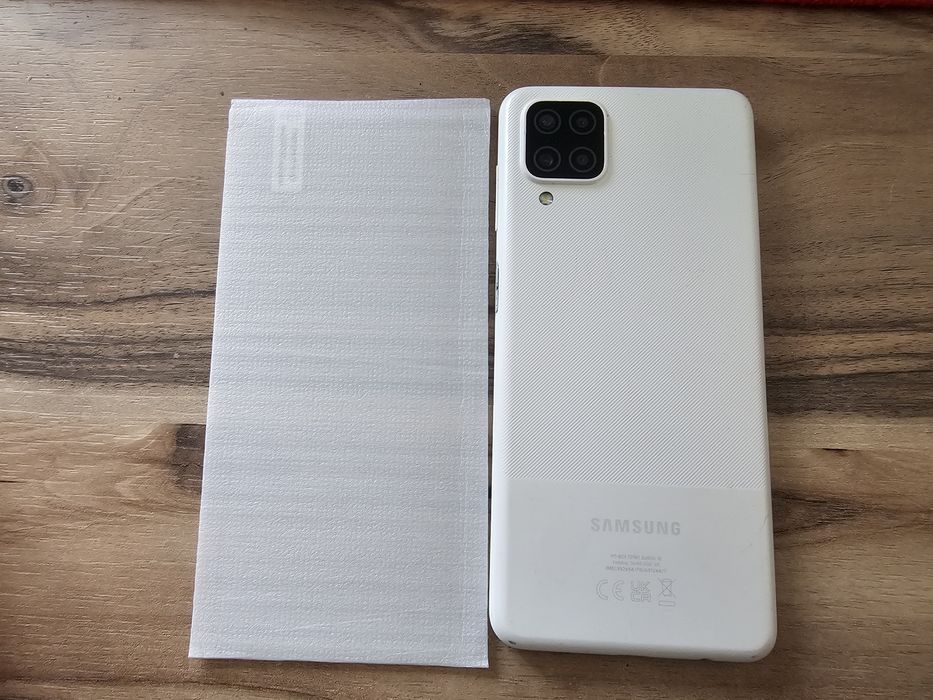 Samsung Galaxy A12 – 64GB / 4GB RAM – Бял + подарък протектор