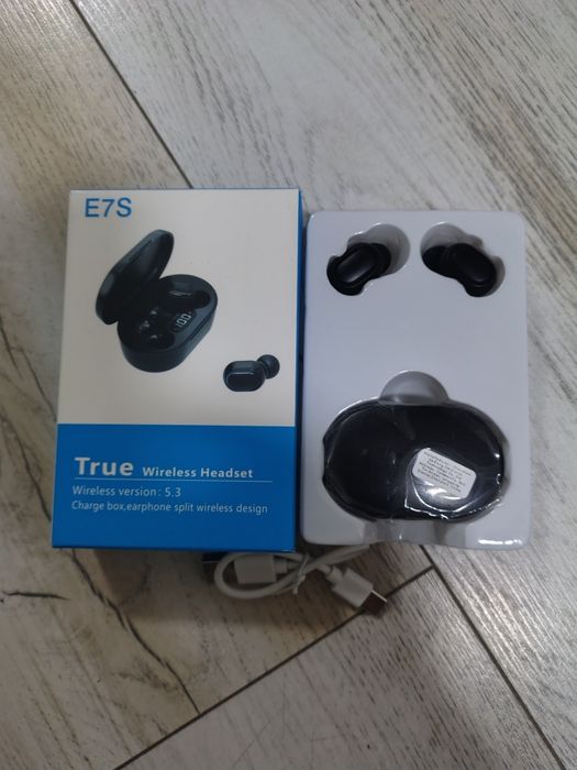 Căști wireless Bluetooth E75 – sunet clar, baterie bună