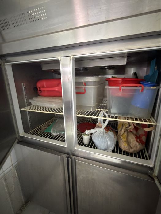 Frigider inox 4 compartimente