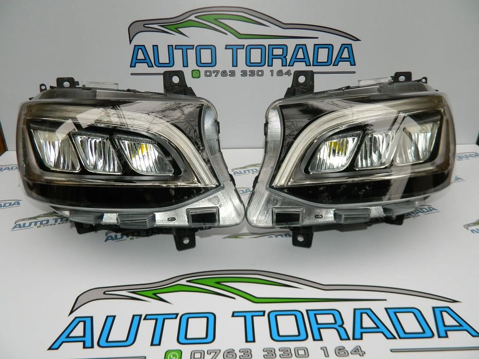 Faruri ,Far stanga dreapta Mercedes Sprinter Full Led an 2018 2019 2020 2021 2022 2023 2024 2025 2026 cod A9109069600, A9109069500