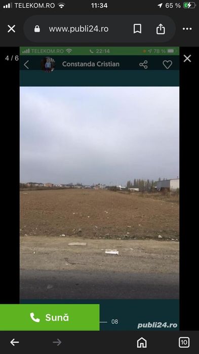 Teren 10.000m în orașul Chitila ( cartier) de vânzare!