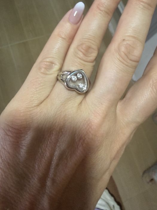 Пръстен нов chopard Happy hearts
