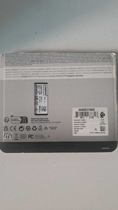 SSD Kingston A400[SA400S37] SATA 960гб