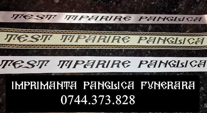 Imprimanta scriere panglici. Imprimanta panglica funerara, florala