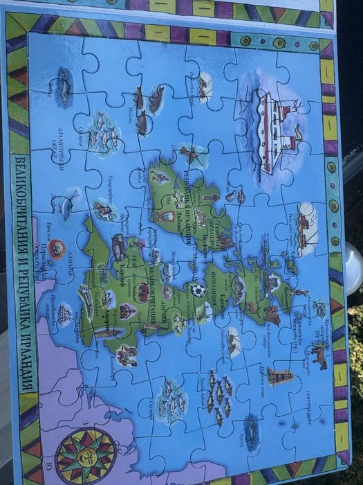 Европа – книга с 5 пъзела по 48 елемента