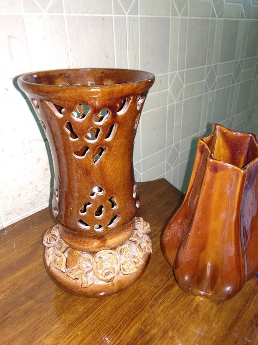 Вазочки керамические и стекляная