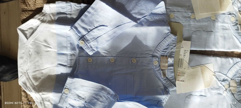 Ново ризено боди Chicco – светлосиньо