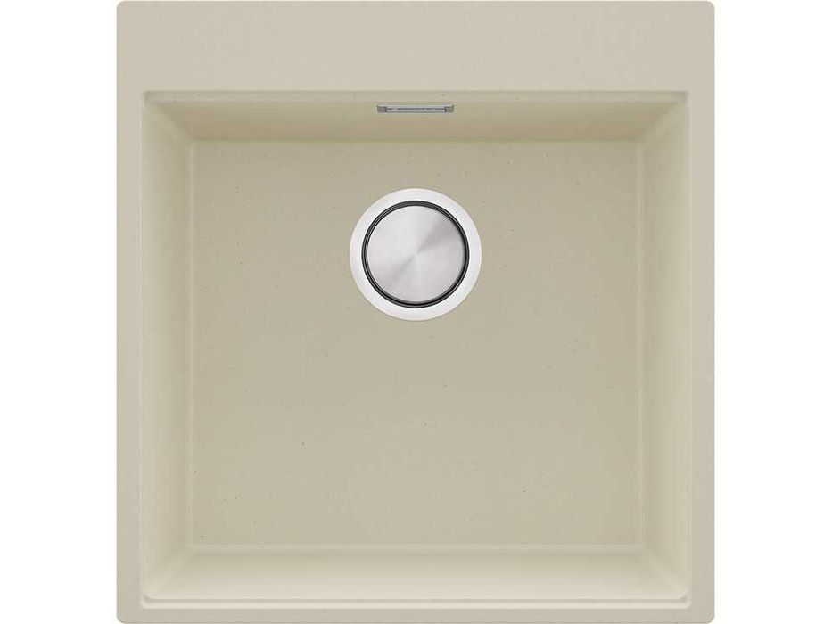 STOP! Christmas БЕЖ кухненска мивка OSLO 50 XXL+ Смесител FLEX+Сифон