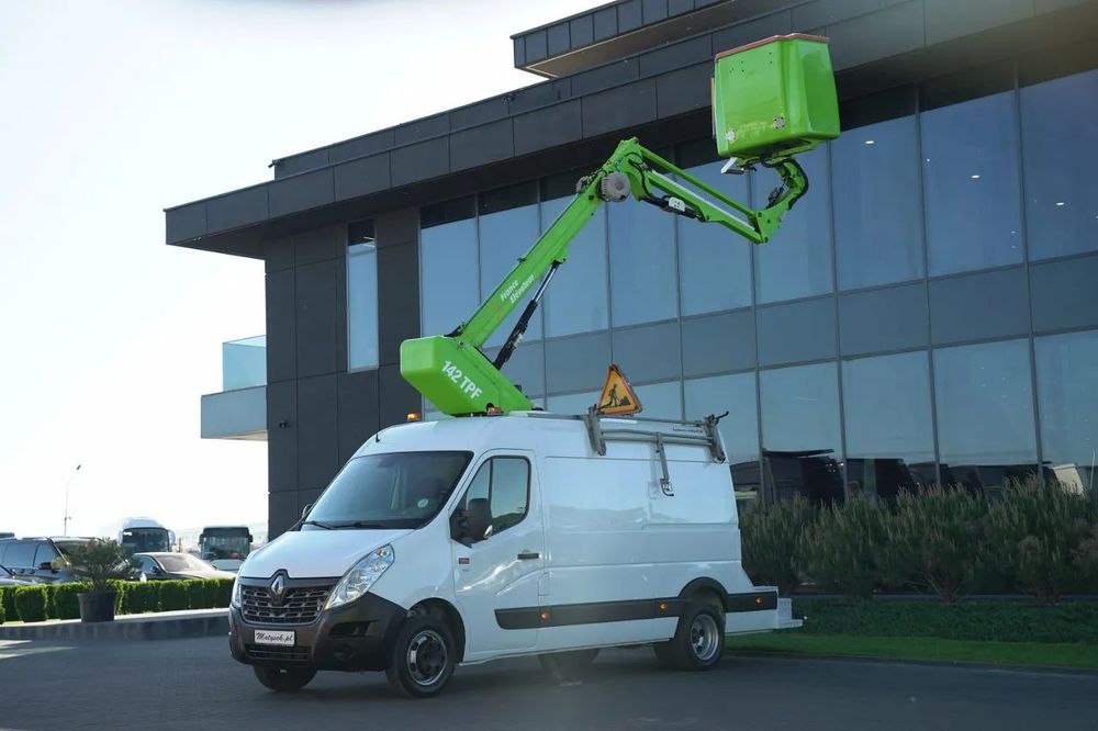 Renault MASTER / AERIAL / Platformă de lucru aeriană Elevateur 142 TPF - 14 m / MAX 265 kg / TABLĂ /