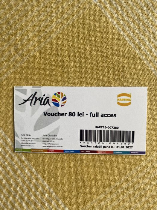 Voucher Aria Sibiu,Cisnadie
