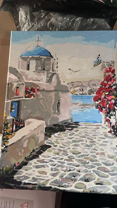 Картини ръчно рисувани по  номера идялни за подарък ……………………..