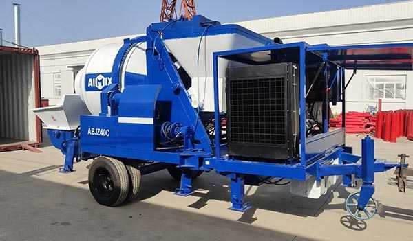 Бетономешалка  с насосом