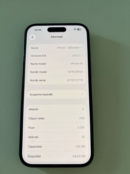 iPhone 15 Black 128GB