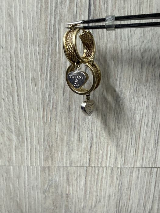Серьги tiffany золотые