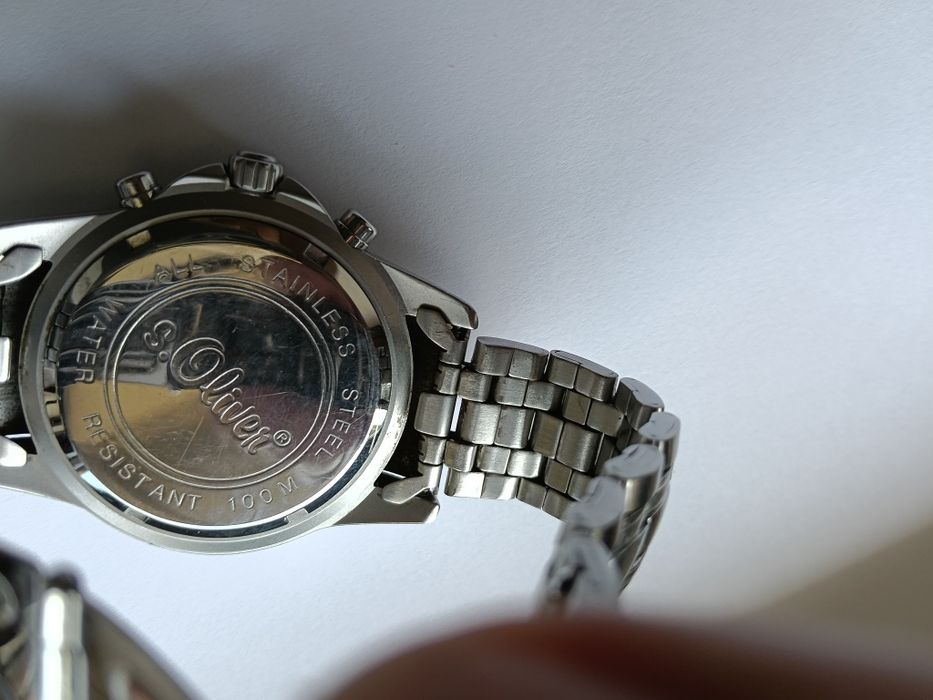 Ceas Bărbați s.Oliver Chronograph Inox Cadran Violet WR 100m