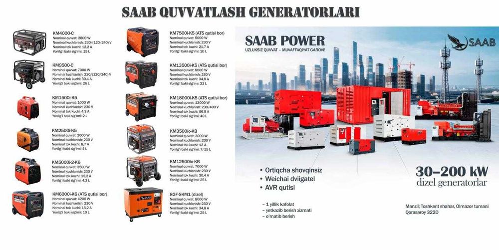 Бесшумный инвентарный генератор | generator |  Kemage (SAAB) 9kW c АТС