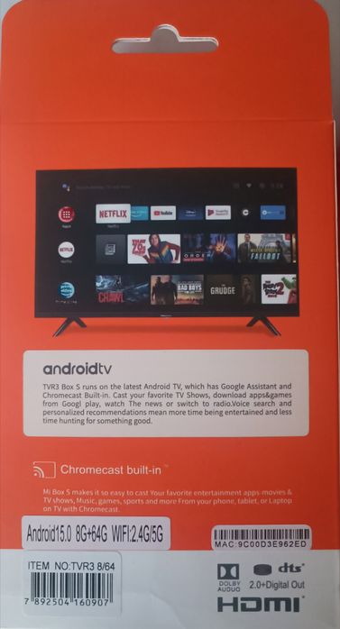 Tv Stick Android 8/64 GB