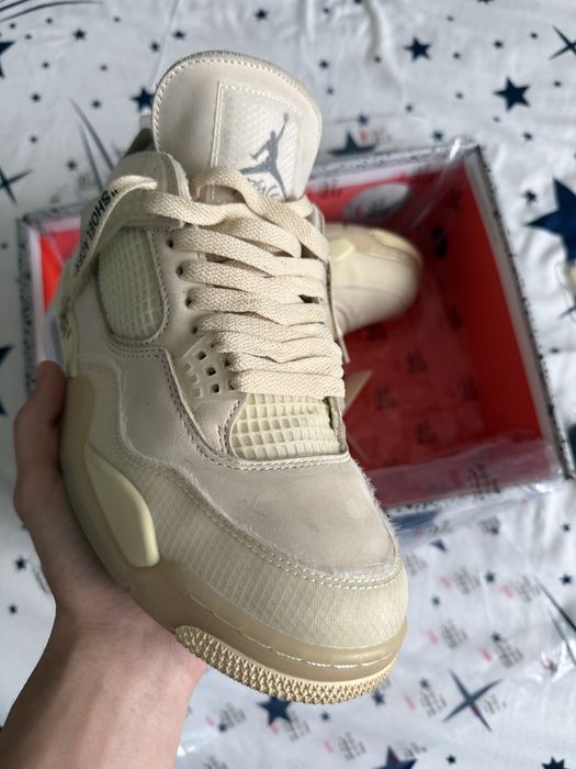 Jordan 4 Off White Sail
