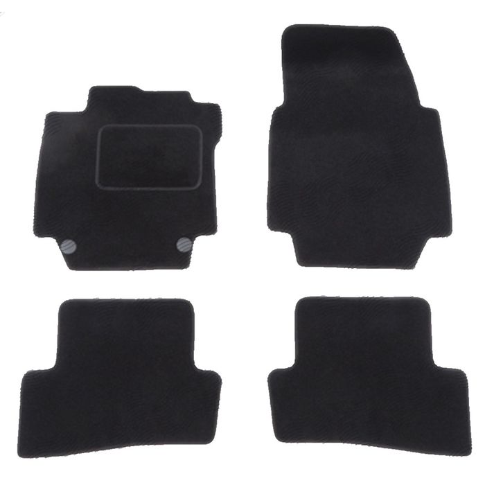 Set covorase auto mocheta Velor Renault Captur, 03.2013-02.2020, negru