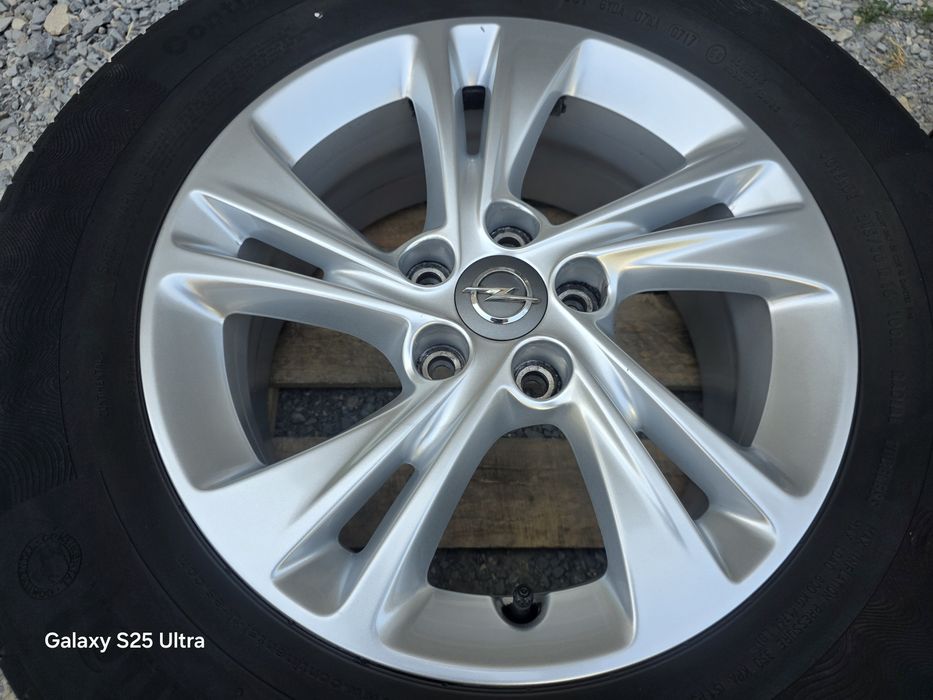 Лети джанти 16ки 5х108 Opel, Peugeot + летни гуми 215/70/16 Continental