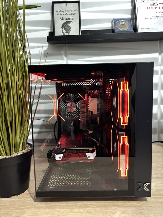 Бюджетен Геймърски компютър Intel i5 6500/RX580/12 Ram/256 ssd/500GB HDD/500W Bronze