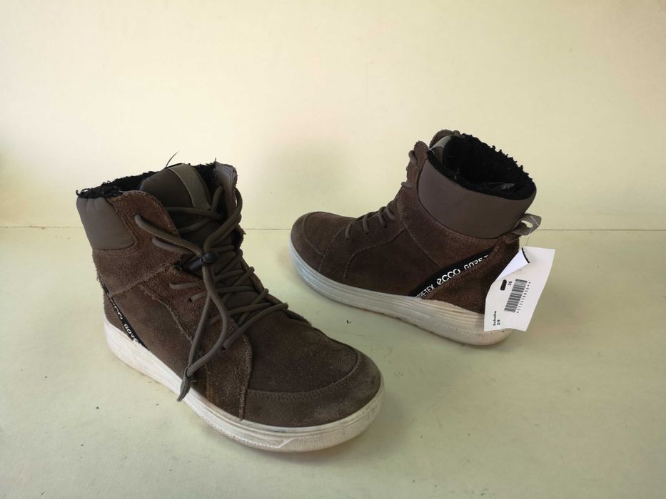 Ghete dama copii 35 36 bocanci piele naturala imblaniti  ECCO-  ca NOI