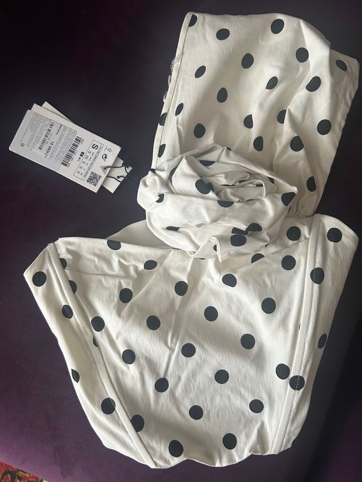 Топ в горошек (Zara)