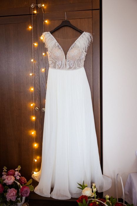 Rochie de mireasă din mătase naturală