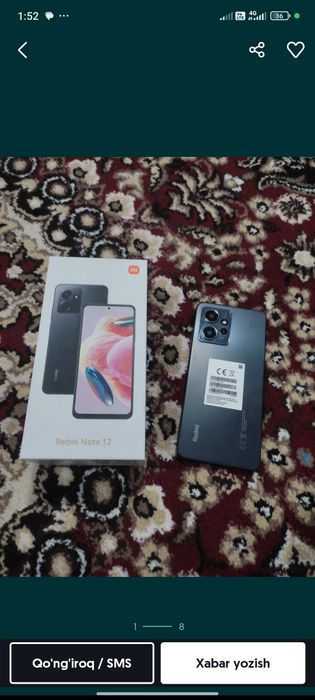 redmi note 12 kafolati bilan